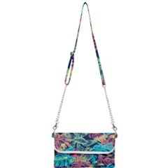 Sheets Tropical Picture Plant Pattern Mini Crossbody Handbag