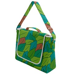 Leaves Pattern Autumn Background Box Up Messenger Bag by Ravend