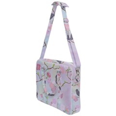 Bird Blossom Seamless Pattern Cross Body Office Bag by Ravend