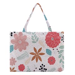 Nature Flora Background Wallpaper Medium Tote Bag by Ravend