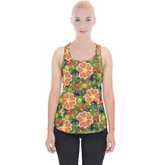 Fruits Star Blueberry Cherry Leaf Piece Up Tank Top