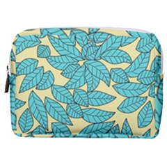 Illustration Sheets Dry Leaves Print Pattern Make Up Pouch (medium)