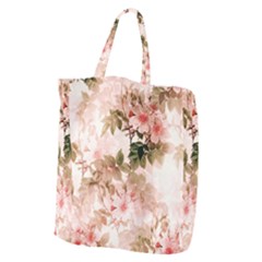 Flower Plant Vintage Retro Giant Grocery Tote