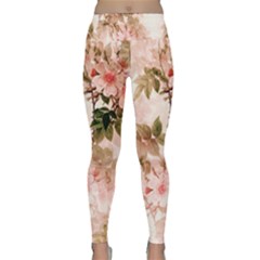 Flower Plant Vintage Retro Lightweight Velour Classic Yoga Leggings