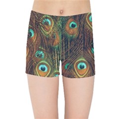 Peacock Feathers Kids  Sports Shorts