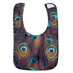 Peacock Feathers Baby Bib