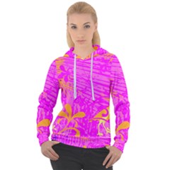 Spring Tropical Floral Palm Bird Women s Overhead Hoodie by Ravend