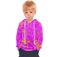 Spring Tropical Floral Palm Bird Kids  Overhead Hoodie by Ravend