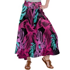 Illustration Sheets Drawing Reason Pattern Satin Palazzo Pants