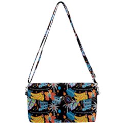 Design Print Pattern Colorful Removable Strap Clutch Bag