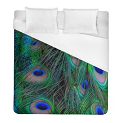 Beautiful Peacock Feathers Duvet Cover (full/ Double Size)