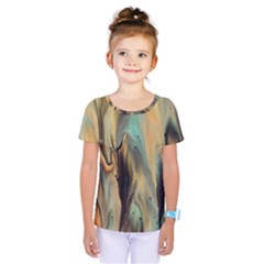 Abstract Painting In Colored Paints Kids  One Piece Tee