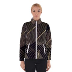 Leaves Nature Art Design Pattern Women s Bomber Jacket