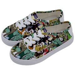 Zoo-animals-peacock-lion-hippo Kids  Classic Low Top Sneakers by Pakrebo