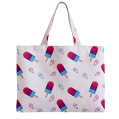 Ice Cream Popsicles Wallpaper Zipper Mini Tote Bag by Ravend