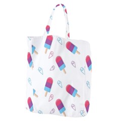 Ice Cream Popsicles Wallpaper Giant Grocery Tote