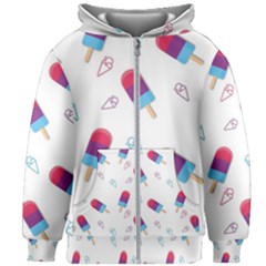 Ice Cream Popsicles Wallpaper Kids  Zipper Hoodie Without Drawstring