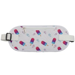 Ice Cream Popsicles Wallpaper Rounded Waist Pouch