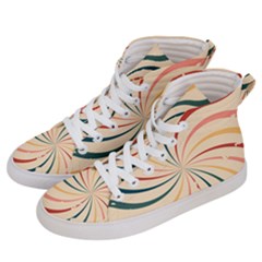 Swirl Star Pattern Texture Old Men s Hi-top Skate Sneakers