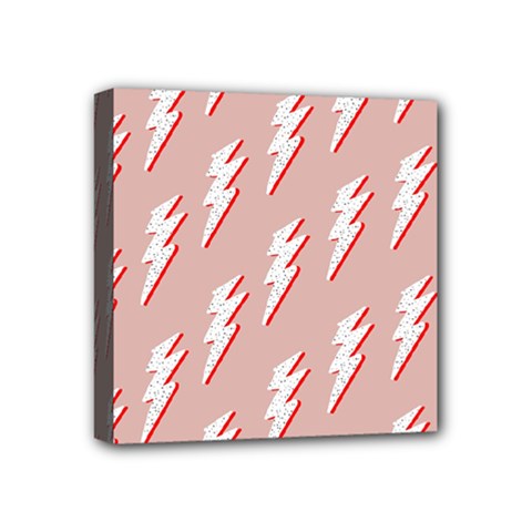 Thunder Flash Abstract Texture Art Mini Canvas 4  X 4  (stretched)