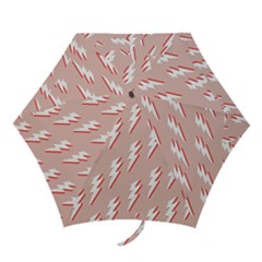 Thunder Flash Abstract Texture Art Mini Folding Umbrellas