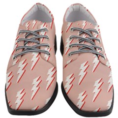 Thunder Flash Abstract Texture Art Women Heeled Oxford Shoes