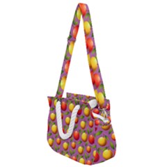 Illustration Fruit Pattern Seamless Rope Handles Shoulder Strap Bag