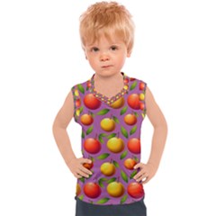 Illustration Fruit Pattern Seamless Kids  Sport Tank Top