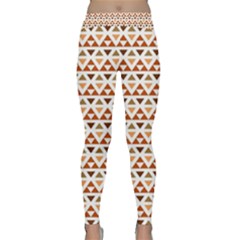 Geometric Tribal Pattern Design Classic Yoga Leggings by Ravend