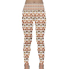 Geometric Tribal Pattern Design Lightweight Velour Classic Yoga Leggings