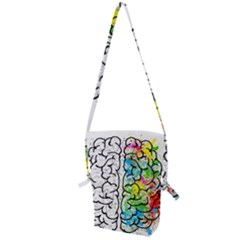 Illustration Brain Mind Psychology Idea Drawing Folding Shoulder Bag