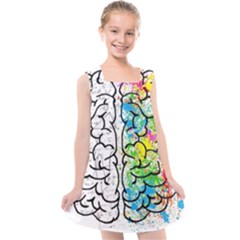 Illustration Brain Mind Psychology Idea Drawing Kids  Cross Back Dress by Ravend