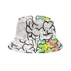 Illustration Brain Mind Psychology Idea Drawing Bucket Hat