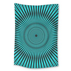 Illusion Geometric Background Large Tapestry