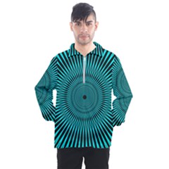 Illusion Geometric Background Men s Half Zip Pullover