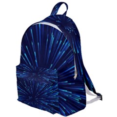 Particle Art Background Blue The Plain Backpack by Ravend