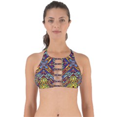 Mosaic Pattern Background Perfectly Cut Out Bikini Top