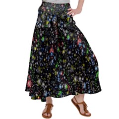 Universe Star Planet Galaxy Satin Palazzo Pants