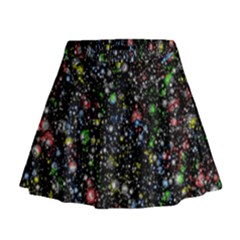 Universe Star Planet Galaxy Mini Flare Skirt