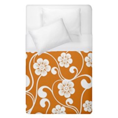 Orange Floral Walls  Duvet Cover (single Size)