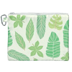 Watercolor Banana Leaves  Canvas Cosmetic Bag (xxl) by ConteMonfrey