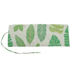Watercolor Banana Leaves  Roll Up Canvas Pencil Holder (s) by ConteMonfrey