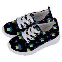Illustration Cosmos Cosmo Rocket Spaceship -ufo Kids  Lightweight Sports Shoes by danenraven
