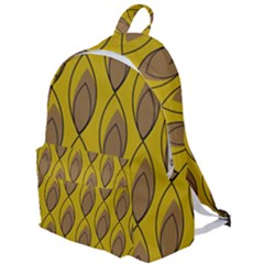 Yellow Brown Minimalist Leaves  The Plain Backpack by ConteMonfrey