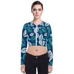 Vibrant Fall Autumn   Long Sleeve Zip Up Bomber Jacket