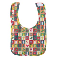 Xmas Christmas Pattern Baby Bib by danenraven