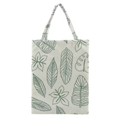 Banana Leaves Draw  Classic Tote Bag by ConteMonfrey