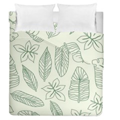 Banana Leaves Draw  Duvet Cover Double Side (queen Size) by ConteMonfrey