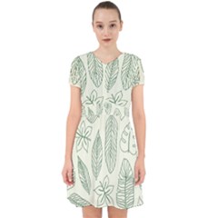 Banana Leaves Draw  Adorable In Chiffon Dress by ConteMonfrey