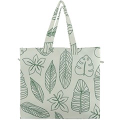 Banana Leaves Draw  Canvas Travel Bag by ConteMonfrey